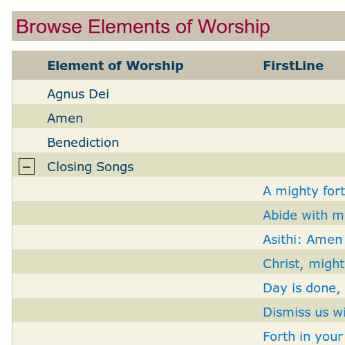 Element of Worship